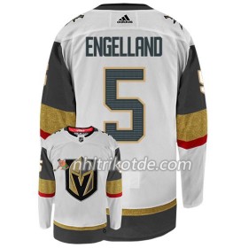 Vegas Golden Knights Trikot DERYK ENGELLAND 5 Adidas Weiß Authentic - Herren